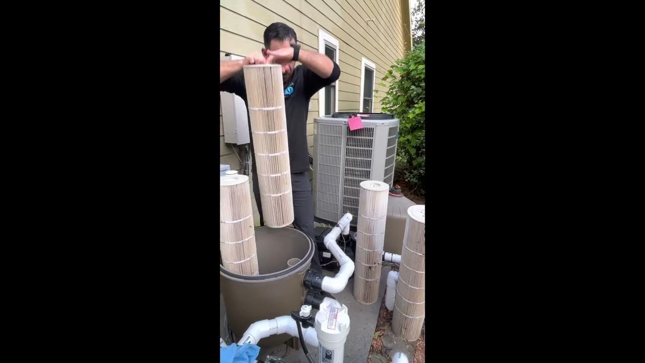 Hayward Cartridge Filter Cleaning YouTube