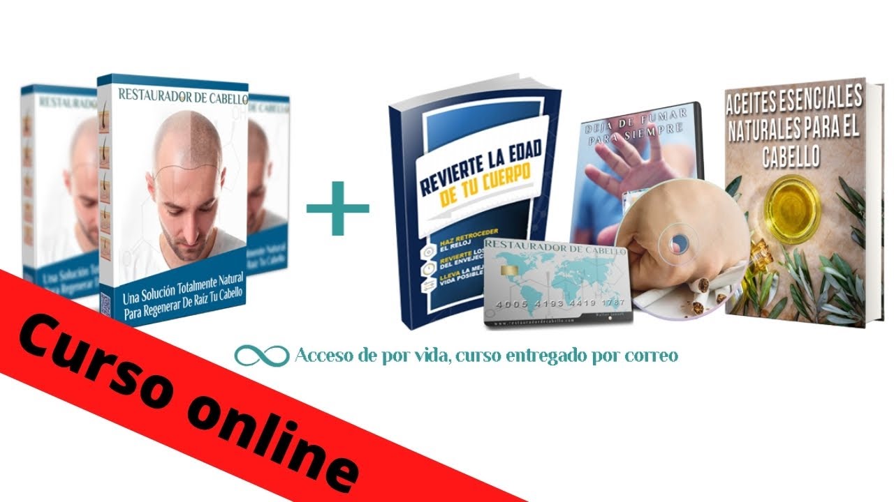 🔥🔥🔥APRENDE COMO RESTAURAR TU CABELLO DE FORMA NATURAL - CURSO ONLINE DE REGENERACION CAPILAR  👨‍🦲➡🧔