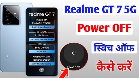 Realme GT 7 5G Power OFF Kaise Kare/How to power on-off setting in realme gt 7 5g