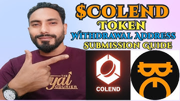 Colend Withdrawal Address Submit Guide | Satoshi App New Update | Freelancer Abdur Rouf