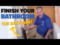 How To Finish a Basement Bathroom with Rough In Plumbing