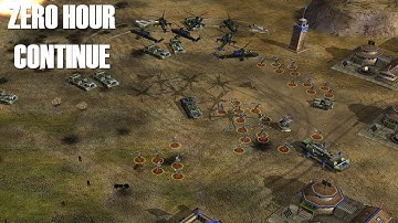 Generals Zero Hour Continue V2.0 Beta - China Infantry General vs Hard AI / Human Wave