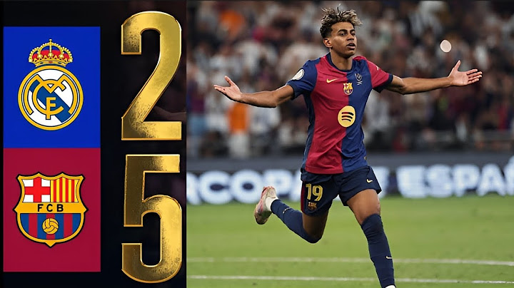 Real Madrid vs Barcelona 2-5 | Spanish Super copa Final 2025 |  All Goals & Highlights