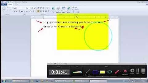 How to draw on screen using camtasia studio 8