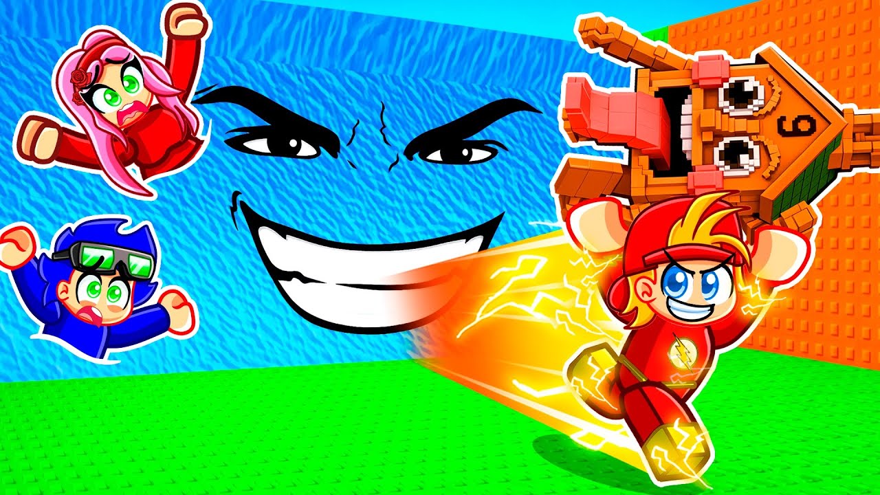 Me Hice Pasar por FLASH en Escapa del Tsunami por Brainrot para Trollear a Mis Amigos!