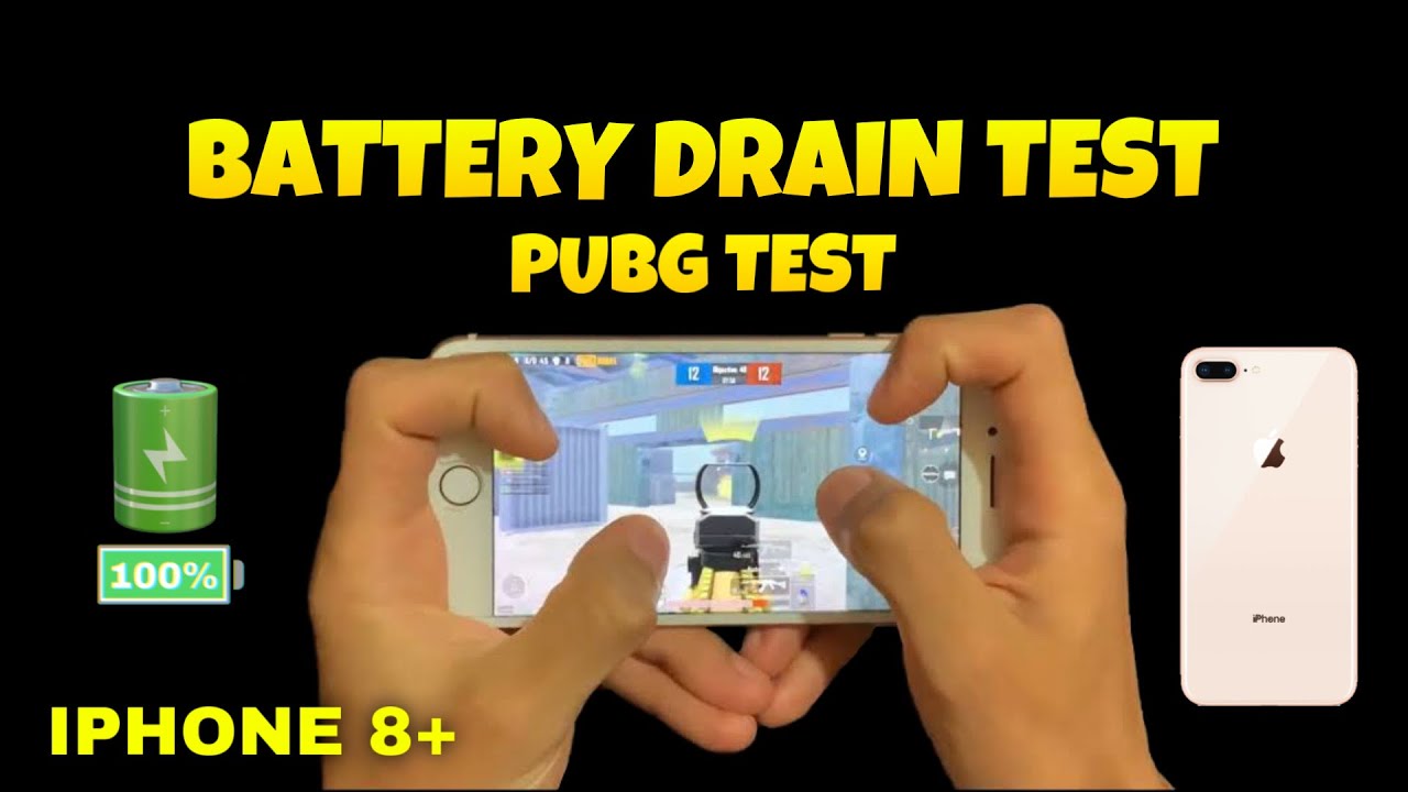 iPhone 8 Plus Battery Drain Test | iPhone 8 Plus Pubg Test HANDCAM | iPhone 8 Plus Review 2021