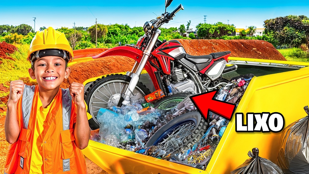 ACHAMOS UMA MOTO NO LIXO E LIGAMOS ELA