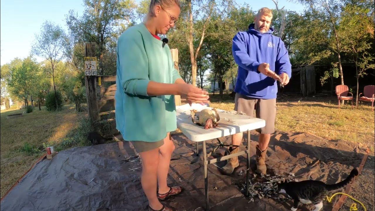 First trip to freezer camp. Our first attempt at butchering ducks and