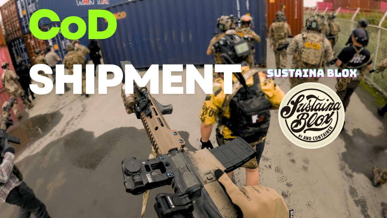 [Airsoft Japan]  CoD Shipment in real life with GBLS DAS ＠Sustaina Blox りりあんぬ定例会 (Music video)