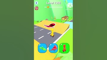 Shape-Shifting | New Hyper Casual Game 🔥| Level - 1355 | #shorts #shapeshifting #gameplay