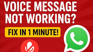 How to Fix WhatsApp Voice Message Not Working | Audio Not Playing Problem Solution