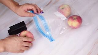 Sous Vide Bags Kit, Electric Pump with 10 Reusable Vacuum Sealer Bag Food Storage Bags