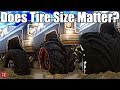 SpinTires MudRunner: Small Tires vs HUGE TIRES! Which is Best in Mud?