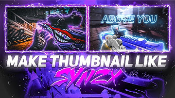 Make Thumbnail Like @SynzX and @Kemo.. | Pscc Lightroom | Tutorial