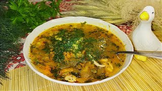 Український розсольник/Ukrainian soup with pickled cucumbers