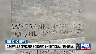Two Asheville police officers to be honored on National Law Enforcement Memorial