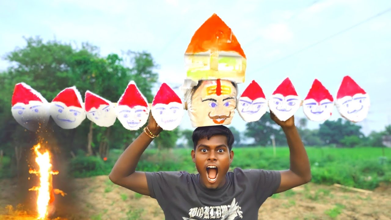 Dashanan Ravan Dussehra Special Ravan Dahan // how to make Ravan - YouTube