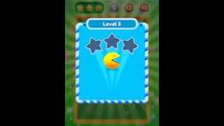 PAC-MAN Bounce - Puzzle Adventure Level 3 Walkthrough Solution