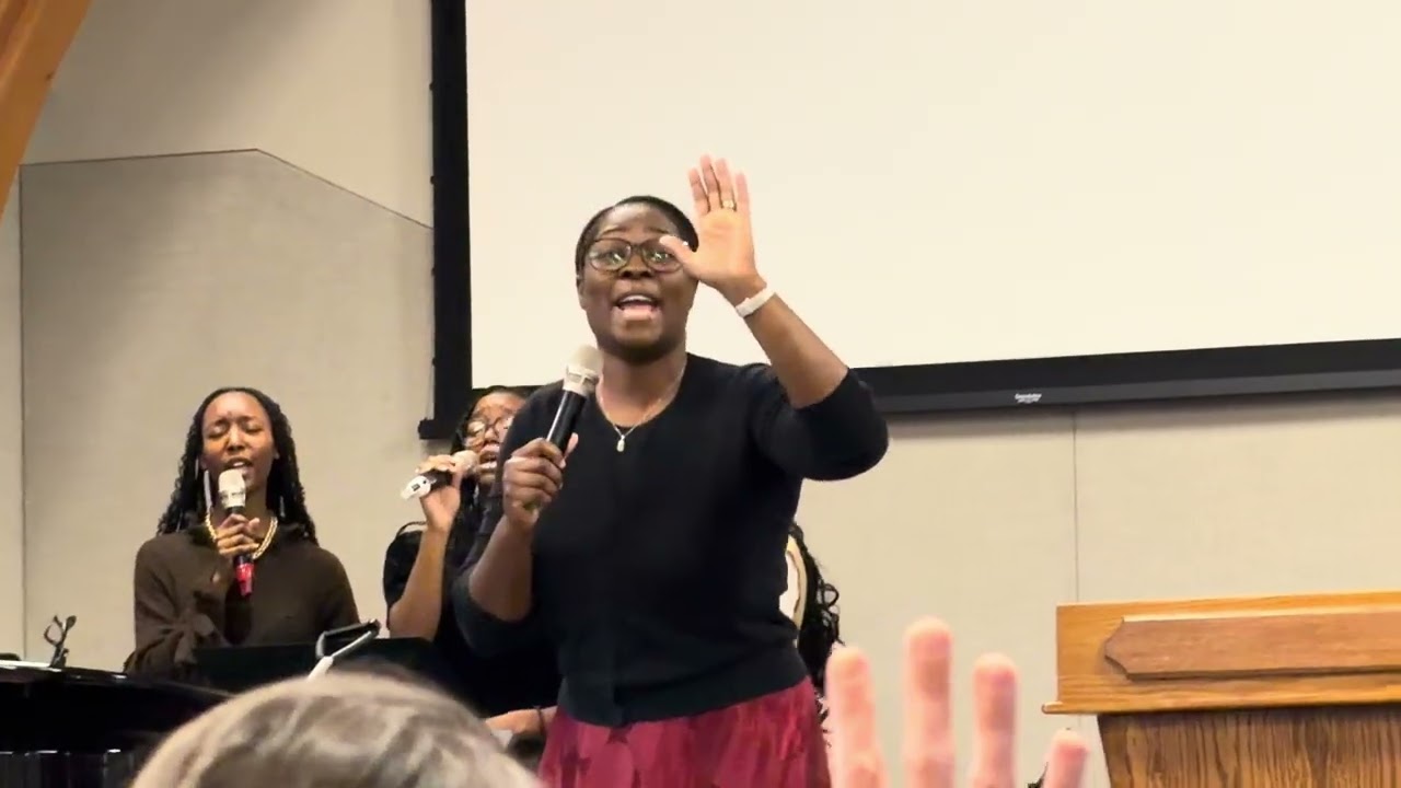Sis. Lori sings special with Sisters Quiana, Gabrielle, Vivienne