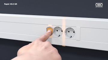 System comparison device installation trunkings Rapid 45-2 vs. Rapid 80 (DE/EN) - OBO Bettermann