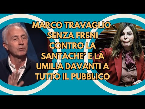 Video Marco Travaglio Show Smaschera la Santanchè la Ridicolizza e fa Impazzire il Pubblico