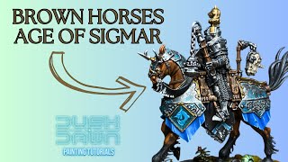 How to Paint BROWN HORSES AGE OF SIGMAR