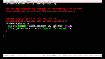 Removing Shared Memory Segments with shmctl