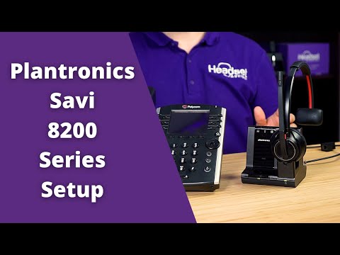 Plantronics Savi 8200 Series Wireless Office Headset Setup