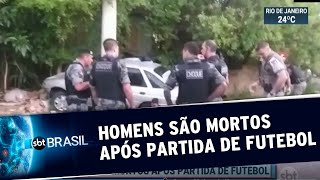 Shooting leaves three dead during soccer match in RS; five arrested | SBT Brasil (11/16/19) screenshot 5