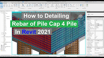 How to detailing reinforcement bar of pile cap 4 pile in Revit 2021