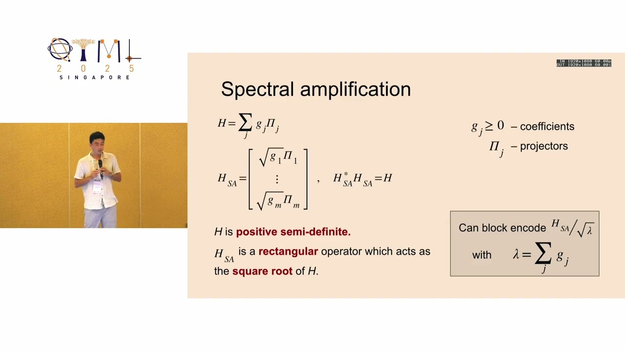 QTML 2025: Quantum Simulation By Sum Of Squares Spectral Amplification