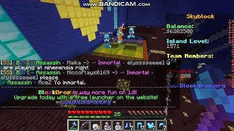 BlockDrop Hackers! #6 [FireBallCat55] A DONATOR HACKER?!? (Skyblock)!