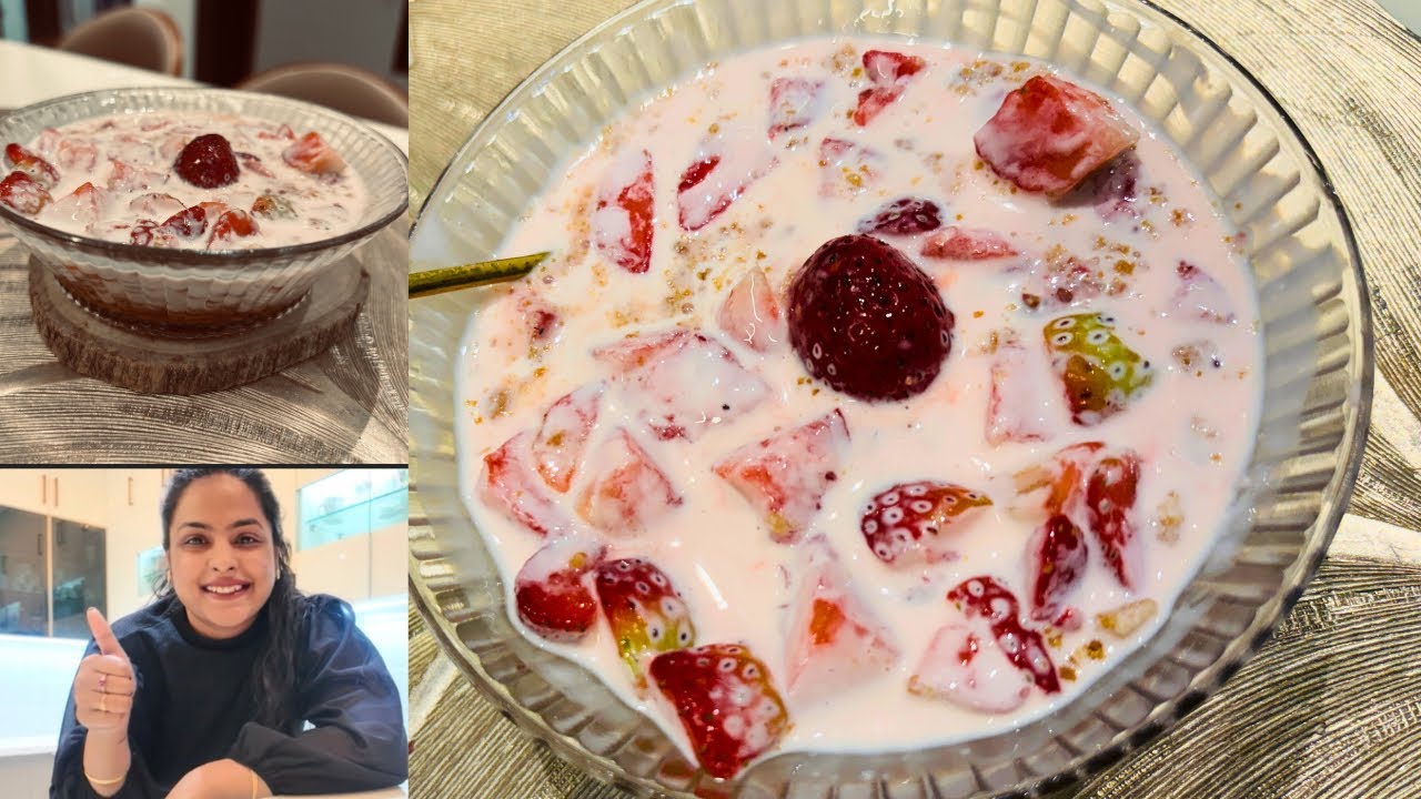 No Bake Strawberry Delight | strawberry dessert | 10 mins dessert | strawberry delight 