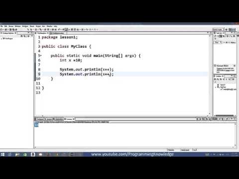Java Tutorial For Beginners 7   Increment Operator and Assignment Operator