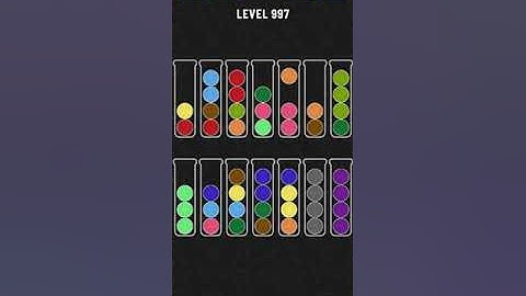 Ball sort puzzle level 997