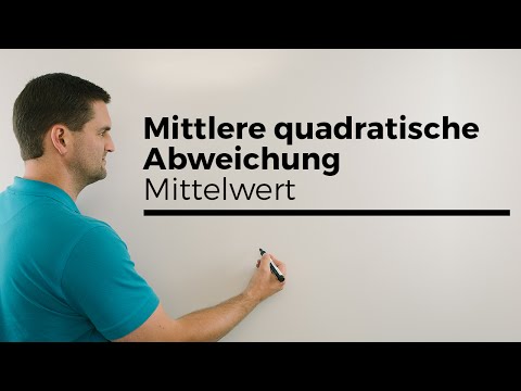 Video: Wie findet man den mittleren quadratischen Fehler?