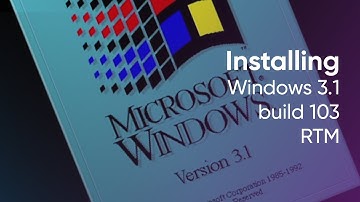 Installing Windows 3.1 build 103/RTM