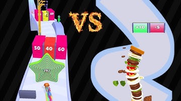 noob vs pro Layer Man Run vs Sandwich runner gameplay - new level new big update 3d gameplay