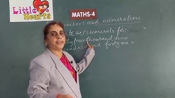 CLASS 4 MATHS  LESSON 1 PART 2 NUMBERS AND NUMERATION  ONLINE VIDEO