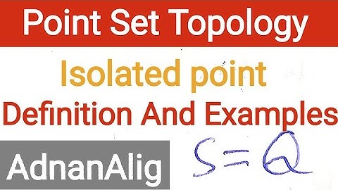 6. Definition and examples of isolated point | point Set topology | Real Analysis