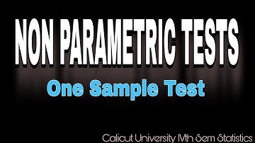 One Sample Test-Signed Test-4th SEM UG|Calicut University|Complementary Statistics
