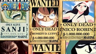 5 Only Dead Bounty Posters In One Piece Youtube