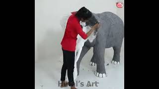 elephant 🐘 making by cardboard