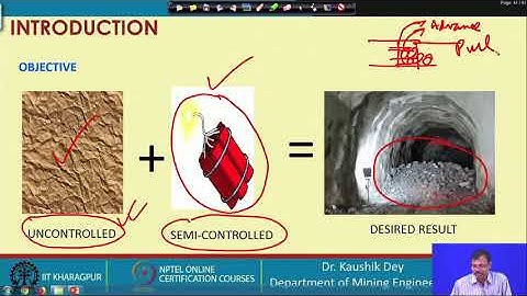 Lecture 31 : Underground blast design-1