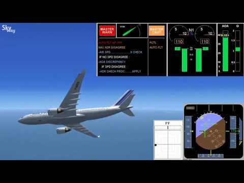 23 - Airbus A330 Air France stalling | Сваливание самолета а330