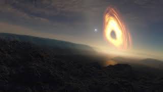 Planet orbiting a supermassive black hole