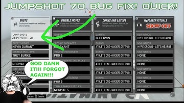 NBA 2K20 HOW TO FIX CUSTOM JUMPSHOT GLITCH FOR PATCH 1.08!