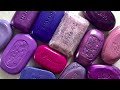 Set of purple soaps💜or pink💖Cutting dry soap | Satisfying ASMR SOAP video # 280
