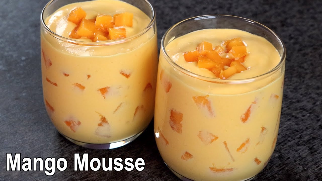 ⁣Mango Mousse Recipe | Easy Mango Dessert
