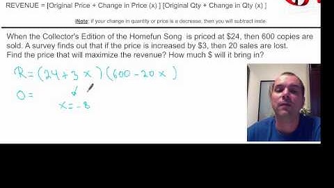 Word Problems- Revenue Questions